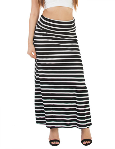 Burgundy Double Slit Maxi Skirt