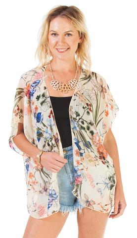 High Low Open Front Three Quarter Sleeves Cardigan