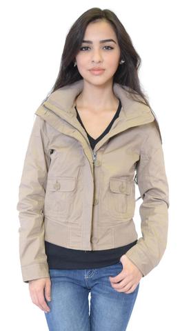 Olive Hooded Parka Jacket