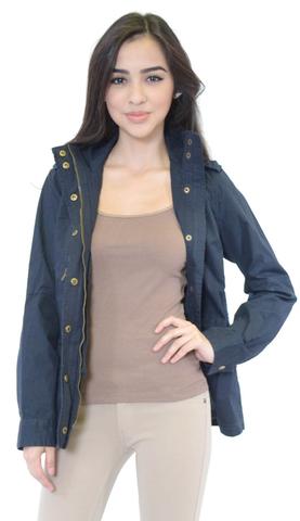 Olive Hooded Parka Jacket
