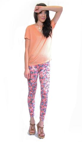 Green High-Waisted Fair-Isle Leggings